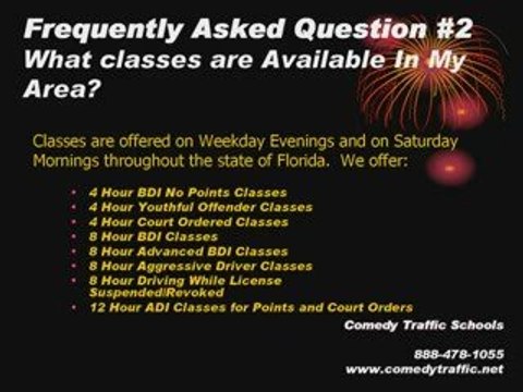 Comedy Traffic School Tampa faq2