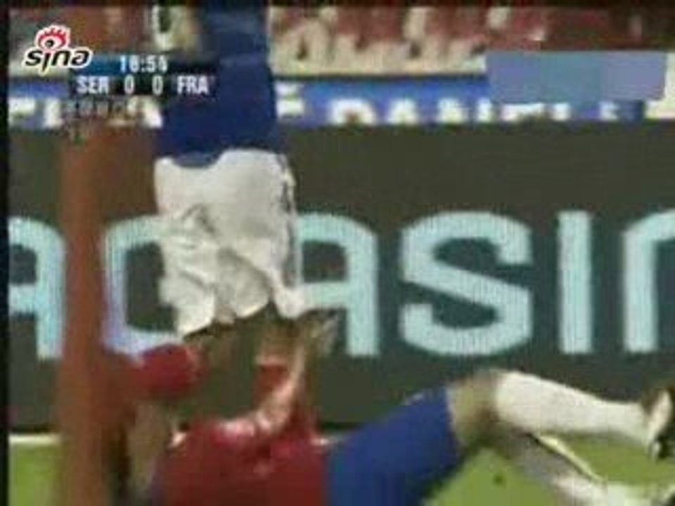 Serbia vs France 1 - 1 Goals & Highlights 09.09.09