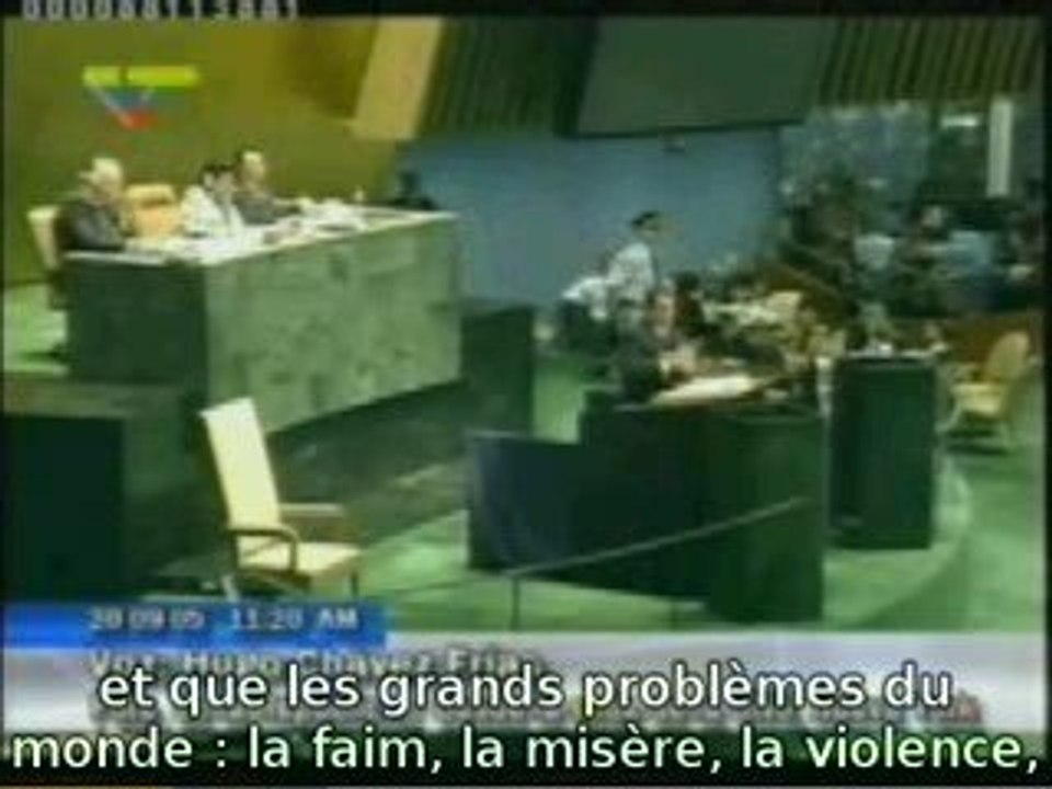 Chavez à l'Onu 2006 Sous-titré français 2/2