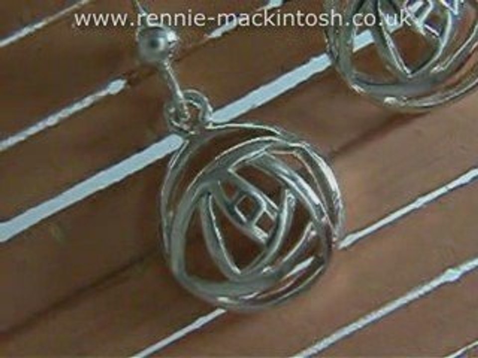 Rennie Mackintosh Silver Earrings DSG172