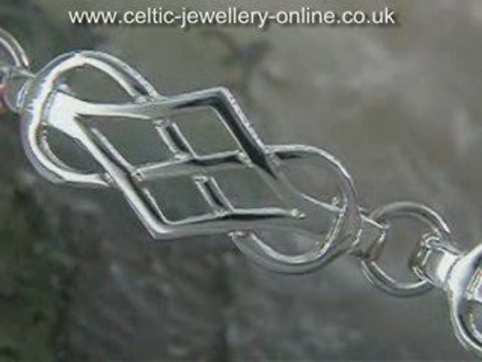 Celtic Jewellery | Sterling silver Celtic bracelet DWO200