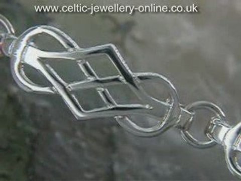 Celtic Jewellery | Sterling silver Celtic bracelet DWO200