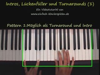 Piano-Intros und Fill-In