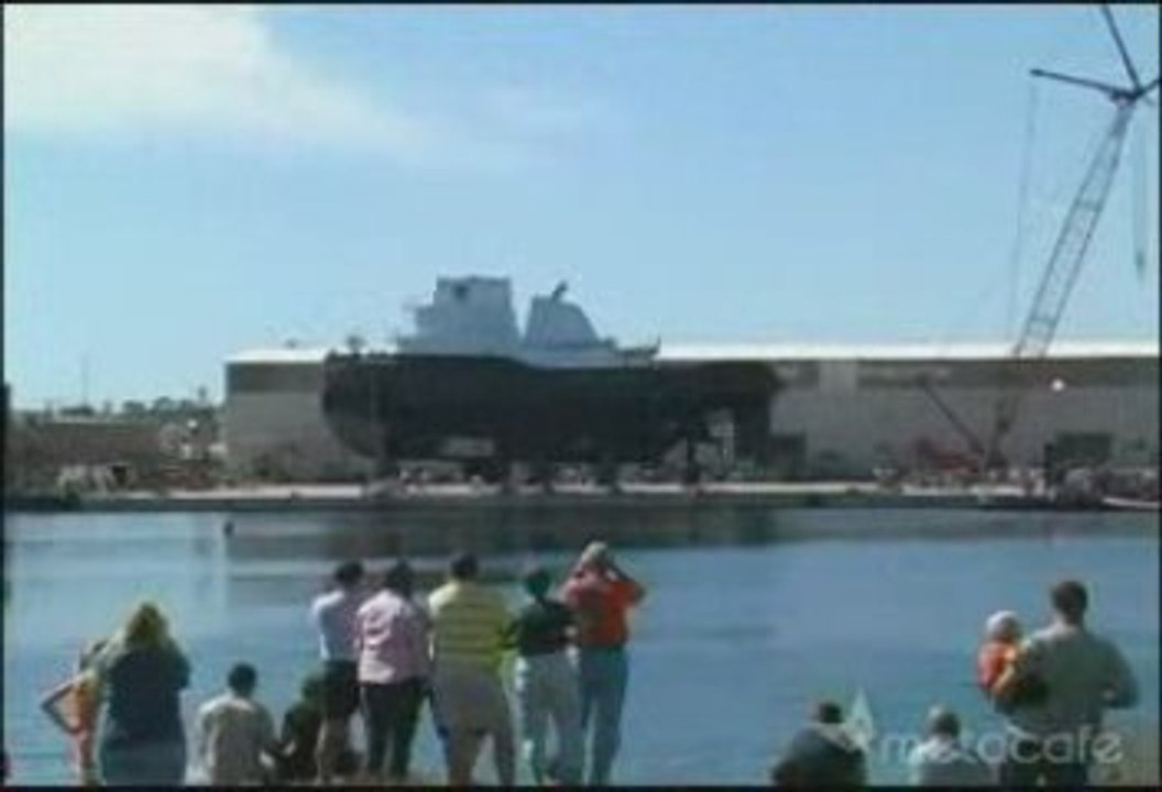 Mise à l'eau de gros bateaux