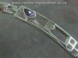 Silver Charles Rennie Mackintosh bangle DWA326