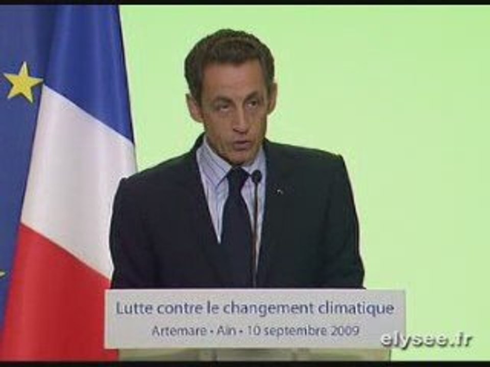 Taxe carbone - Nicolas Sarkozy 10 septembre 2009
