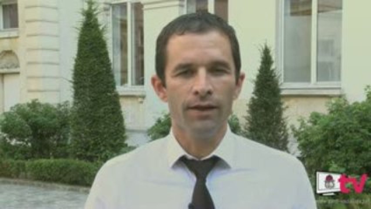 B. Hamon : Réaction aux "propos honteux" de Brice Hortefeux
