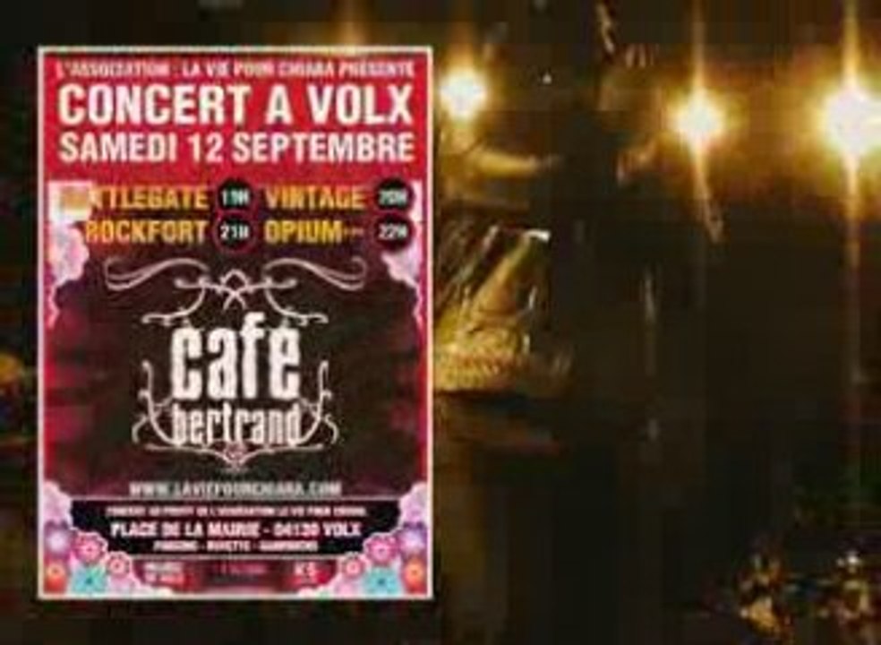 Annonce Concert Cafe Bertrand 12 Septembre 2009 - Volx