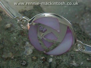 Silver Charles Rennie Mackintosh bangle DWK119
