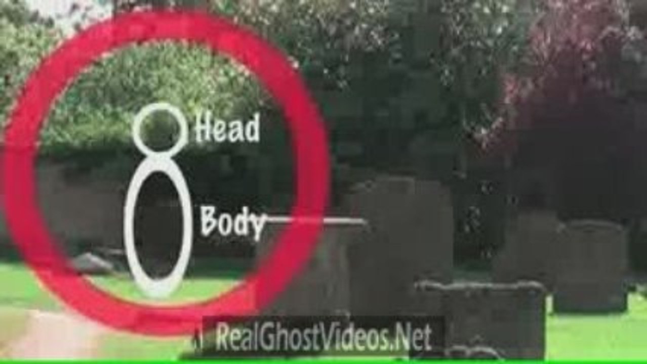 Creepy Cemetery Ghost