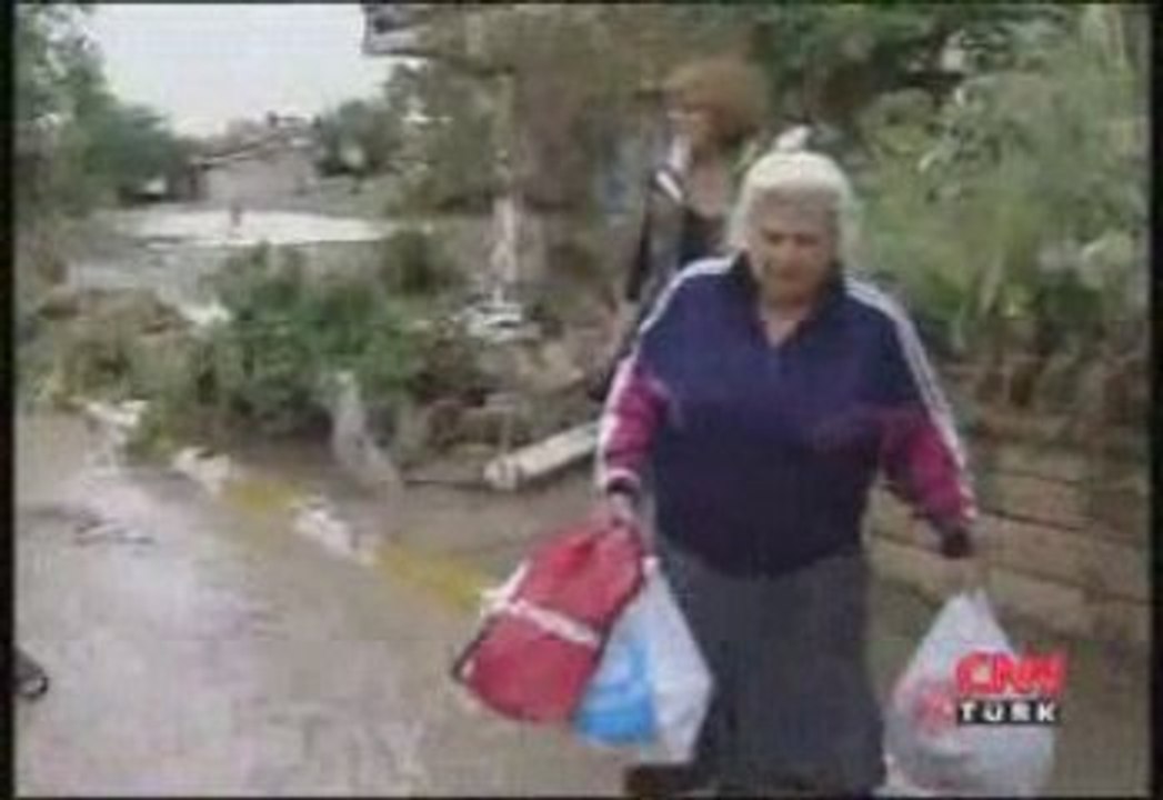 İstanbul'da selin havadan görüntüsü