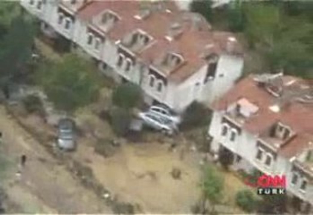 helikopterden sel görüntüsü - istanbul