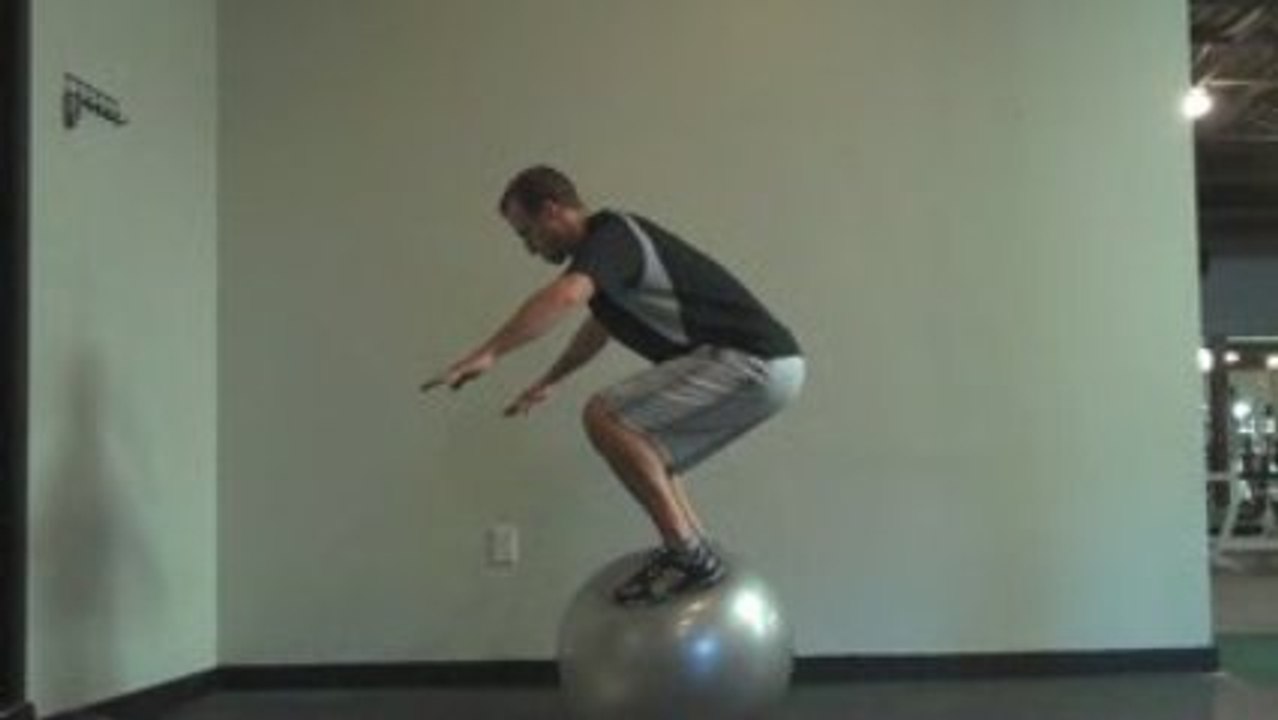 How to Stand on a Stability Ball - Standing on Swiss Ball