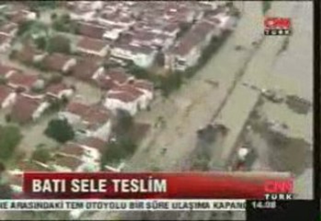 İstanbul Trakya havadan sel görüntüleri