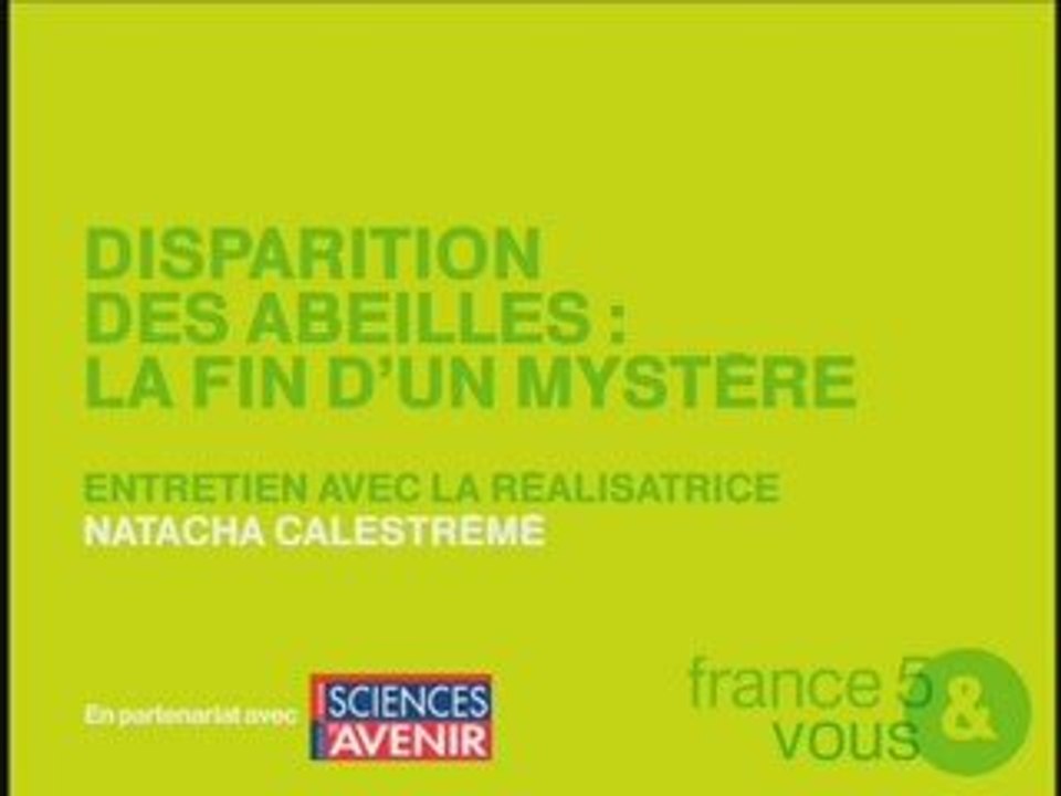 Entretien avec Natacha Cales DISPARITION DES ABEILLES 1-2