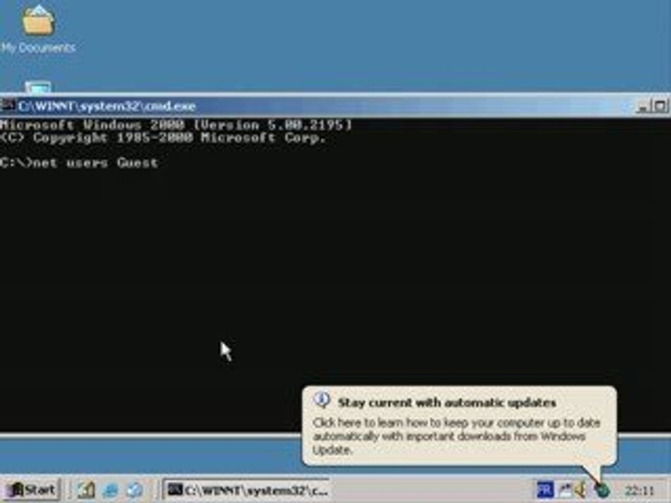 Activer un compte sur Windows