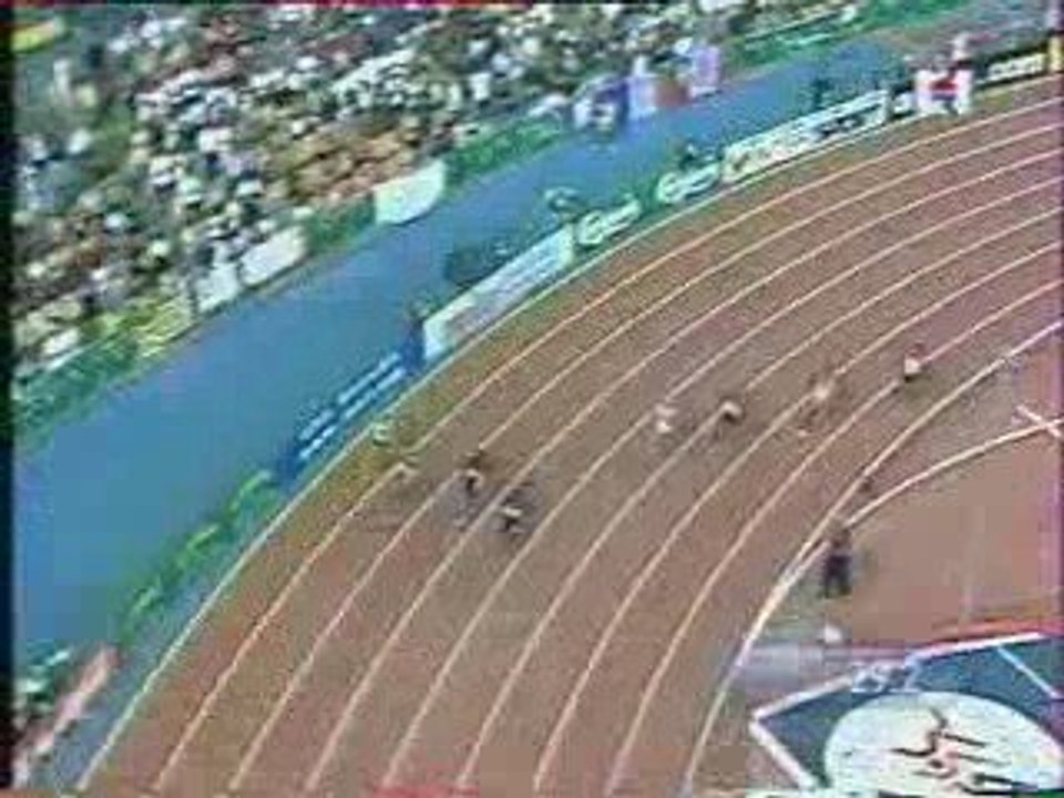 Men 400m Final (Michael Johnson 43.18 WR) Sevilla 1999