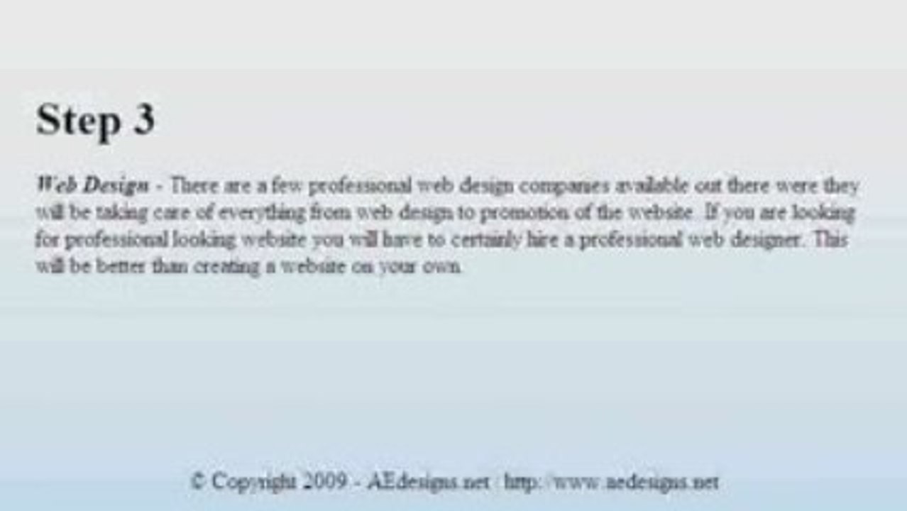 AEdesigns.net - How to Make a Website Tips and Tutorials
