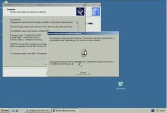 Windows Server 2003 - Active Directory Installation