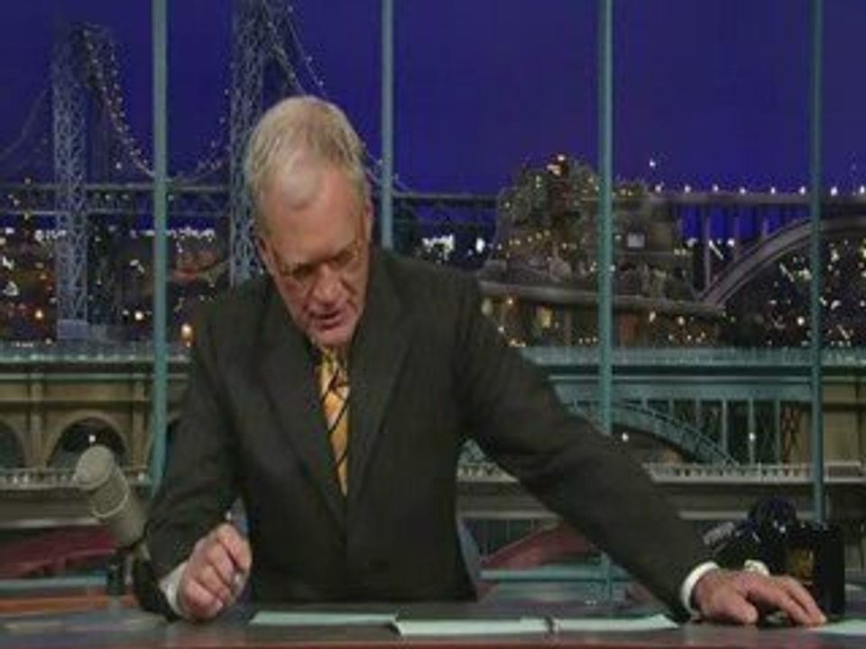 Letterman - Joe Wilson's Excuses