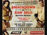 Le Roster de Smackdown vs raw 2010 reveler sur gamespot