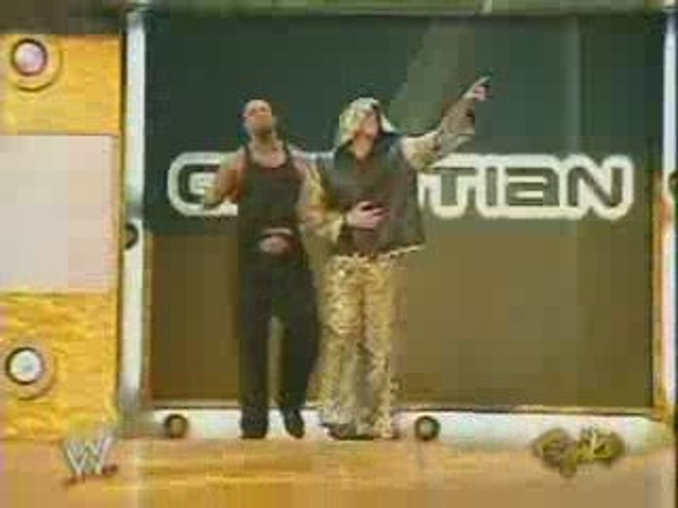 Raw 04.04.2005 Shelton Benjamin(c) vs Y2J vs Christian