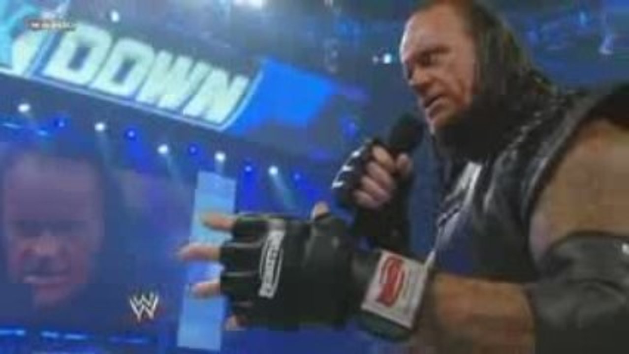 Undertaker Returns to Smackdown 11/9/09