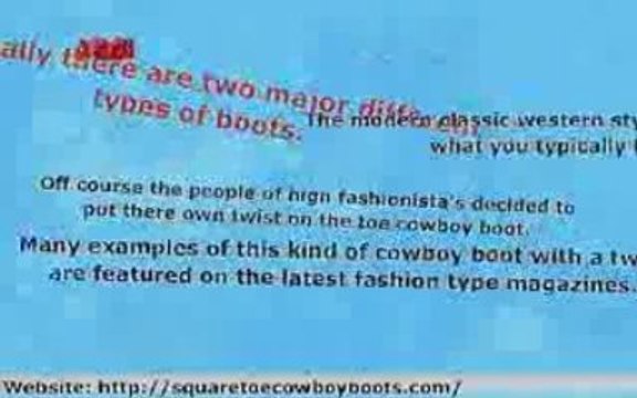 Square Toe Cowboy Boots - Cowboy Boots With a Square Toe