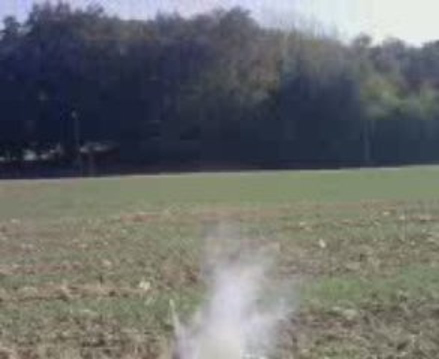 Fusée artisanale au sucre et salpetre