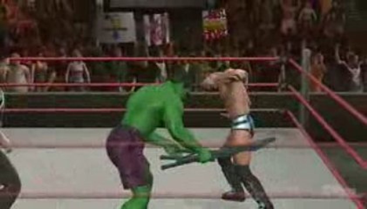 SmackDown vs Raw 2010 hulks mash puny y2j