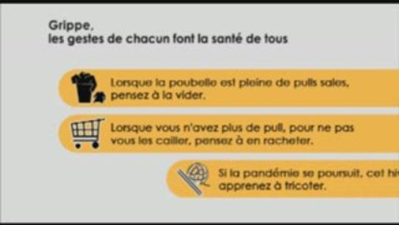 Parodie Prévention Grippe A (H1N1)