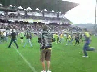 Alexis au match ASM-RM92 aprés la victoire de l'ASM : danse