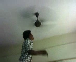 Arrêter un ventilateur à la main