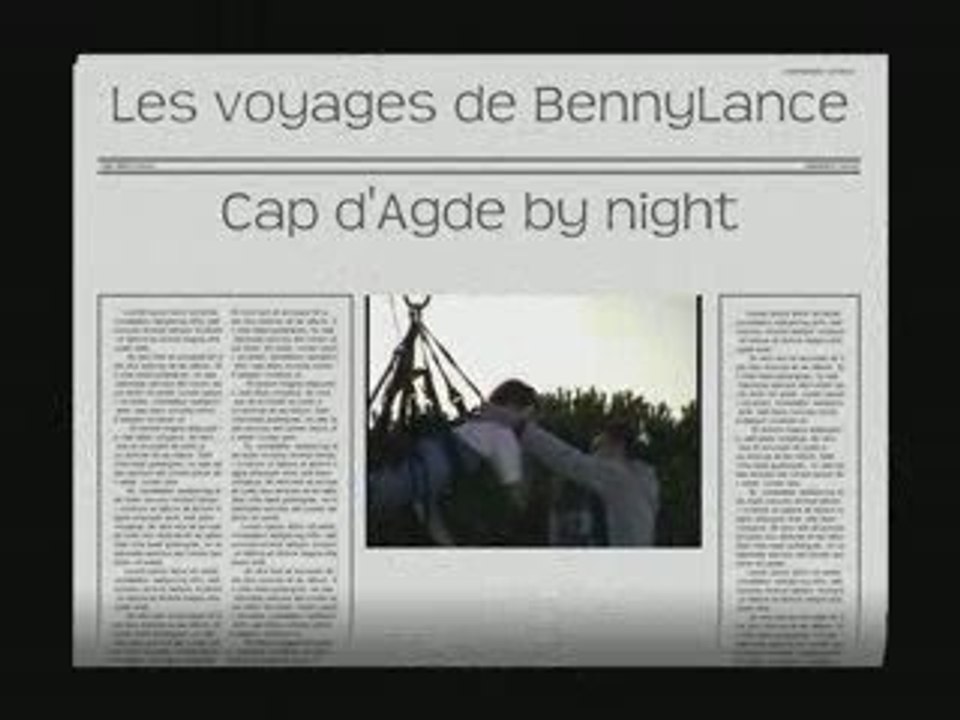 Les voyages de BennyLance -Cap d'Agde by night