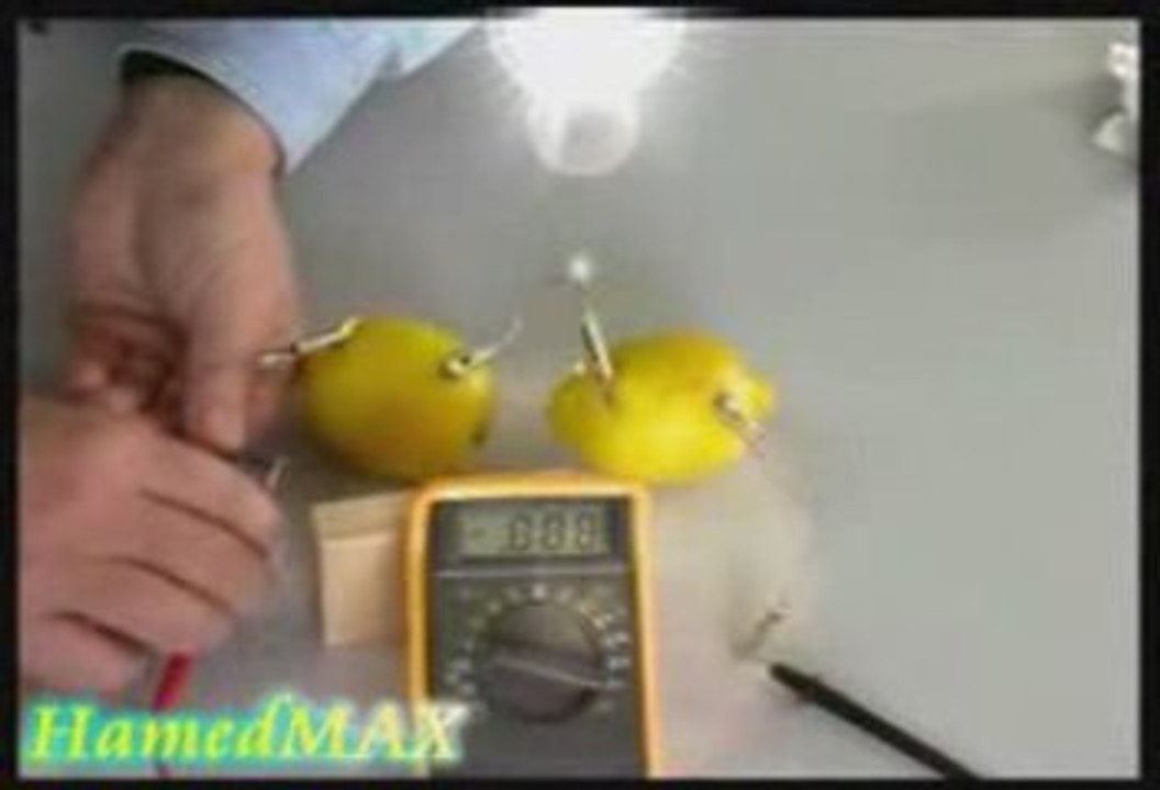 تعلم كيف تصنع بطارية من الليمون أو البطاطس -بسيطة جداً-شرح