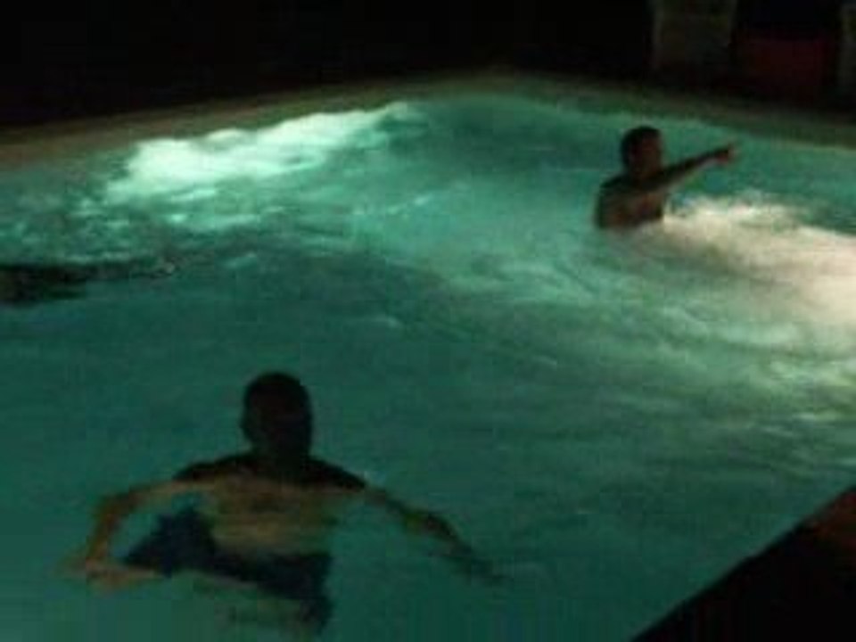 Twins 30th Birthday in the Pool