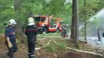 Feu Forret - Interventsions  des pompiers de SDIS de l'ETRAZ