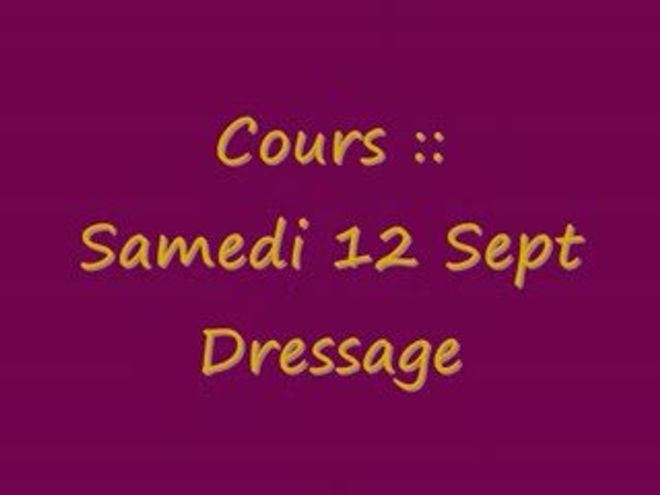 Sam 12 Sept