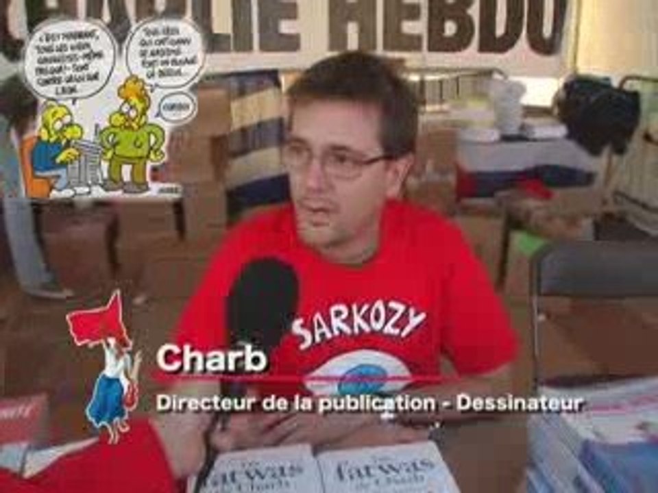 Charb et Patrick Pelloux à la Fête