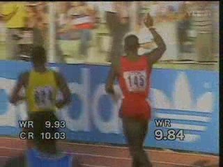 100m - Rome 1987 - Ben Johnson - 9.84s -