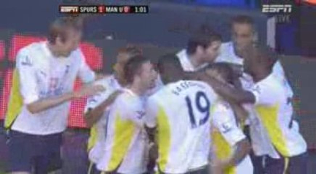 Defoe Goal Tottenham Hotspur vs Manchester Utd Sept 2009