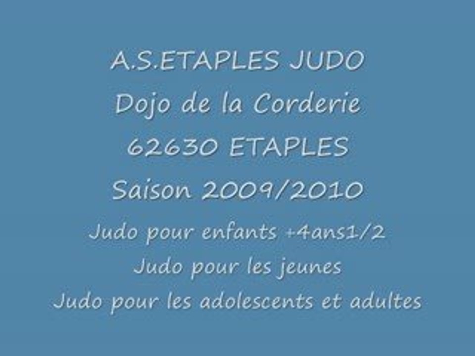 A.S.ETAPLES JUDO promo saison 2009-2010