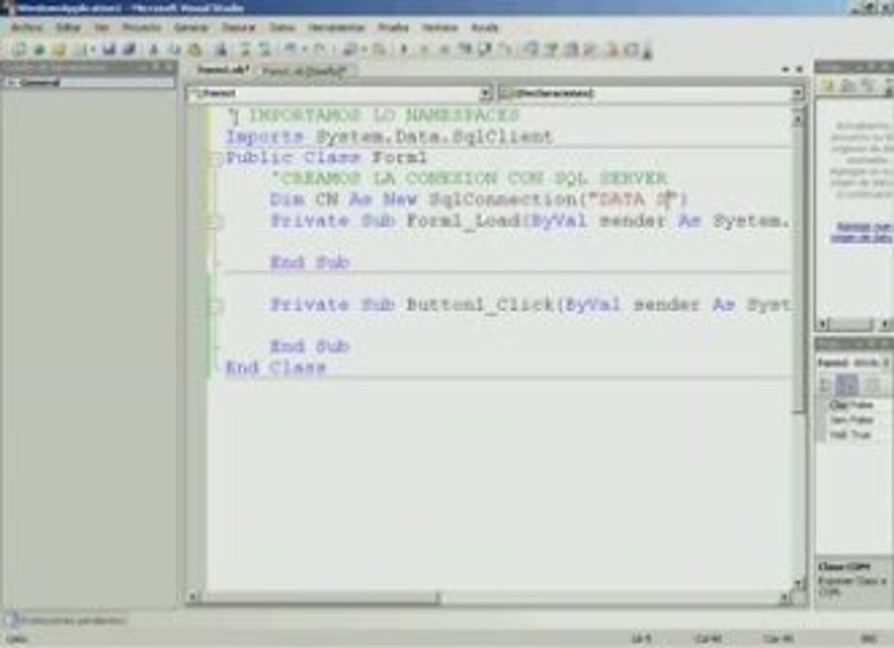 MODIFICAR UN REGISTRO DE SQL SERVER DESDE VISUAL BASIC 1
