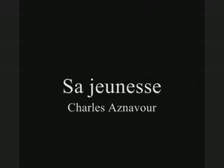 Sa jeunesse - Charles Aznavour