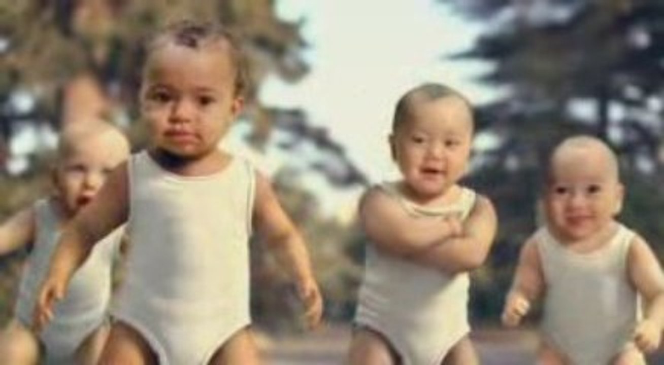 Skating Babies French Evian