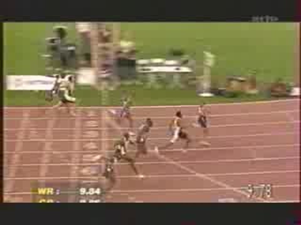 Athletics - 100M - Maurice Greene Wr 9.79S Rome 2001