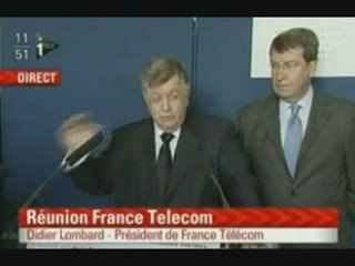 Suicides chez France Telecom : conférence de Didier Lombard