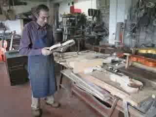 Costruzione  violino Gigliotti Giorgio prima parte 14-9-2009