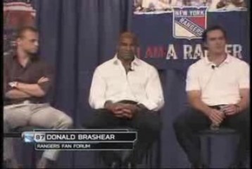 Donald Brashear fait connaissance avec ses nouveaux fans