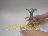 Tin Toy Wind Up Airplane Flying Swing Carousel #MM262